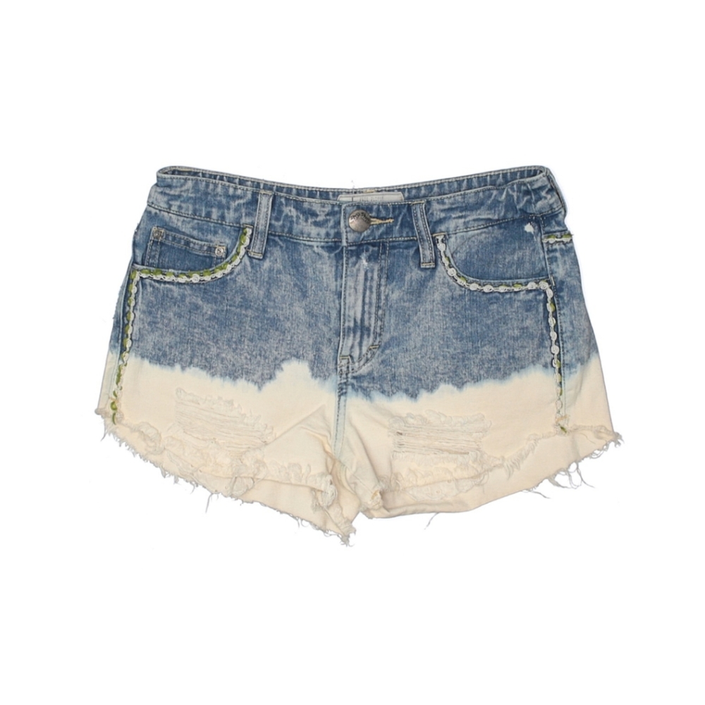 Free People ombre denim cutoff shorts